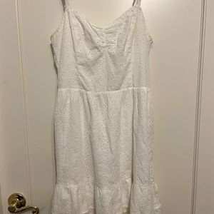 white hollister mini dress